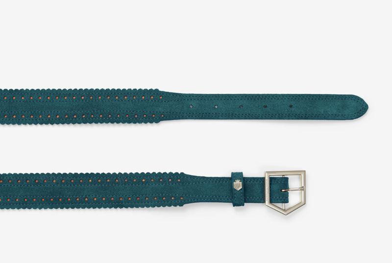 Ladies Fairfax and Favor Regina Belt Ocean Suede in Medium-2